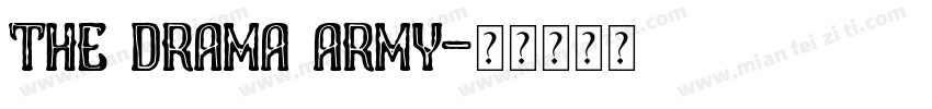 the Drama Army字体转换